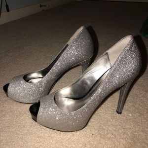 Silver ombré heels